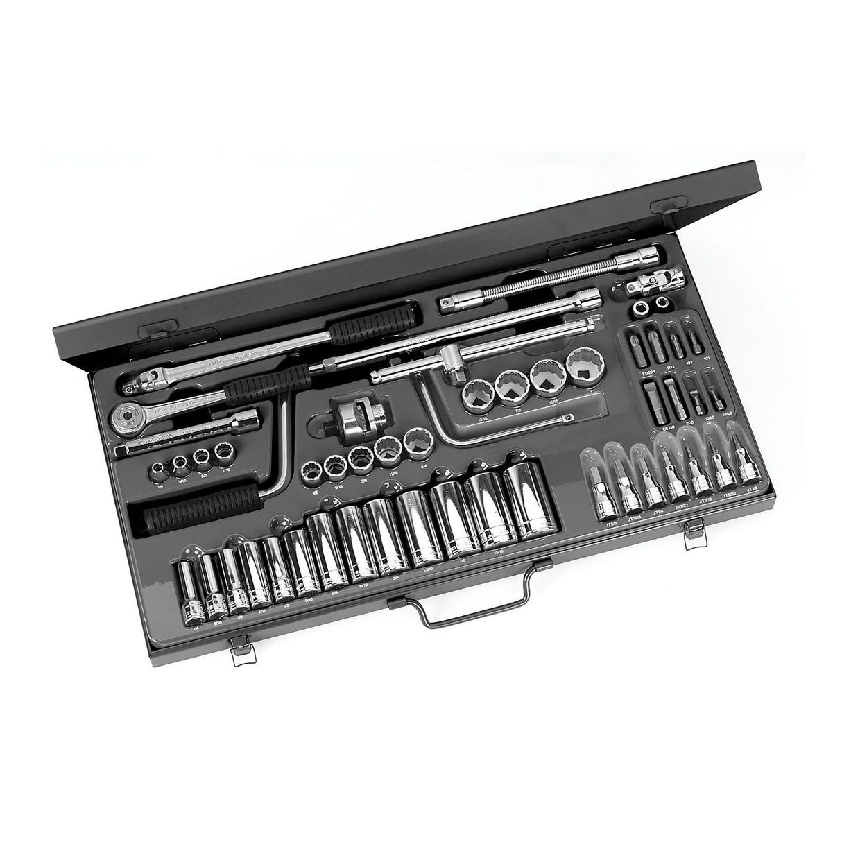 Koffer met 12-kant doppen 3/8" in inches - J.450U