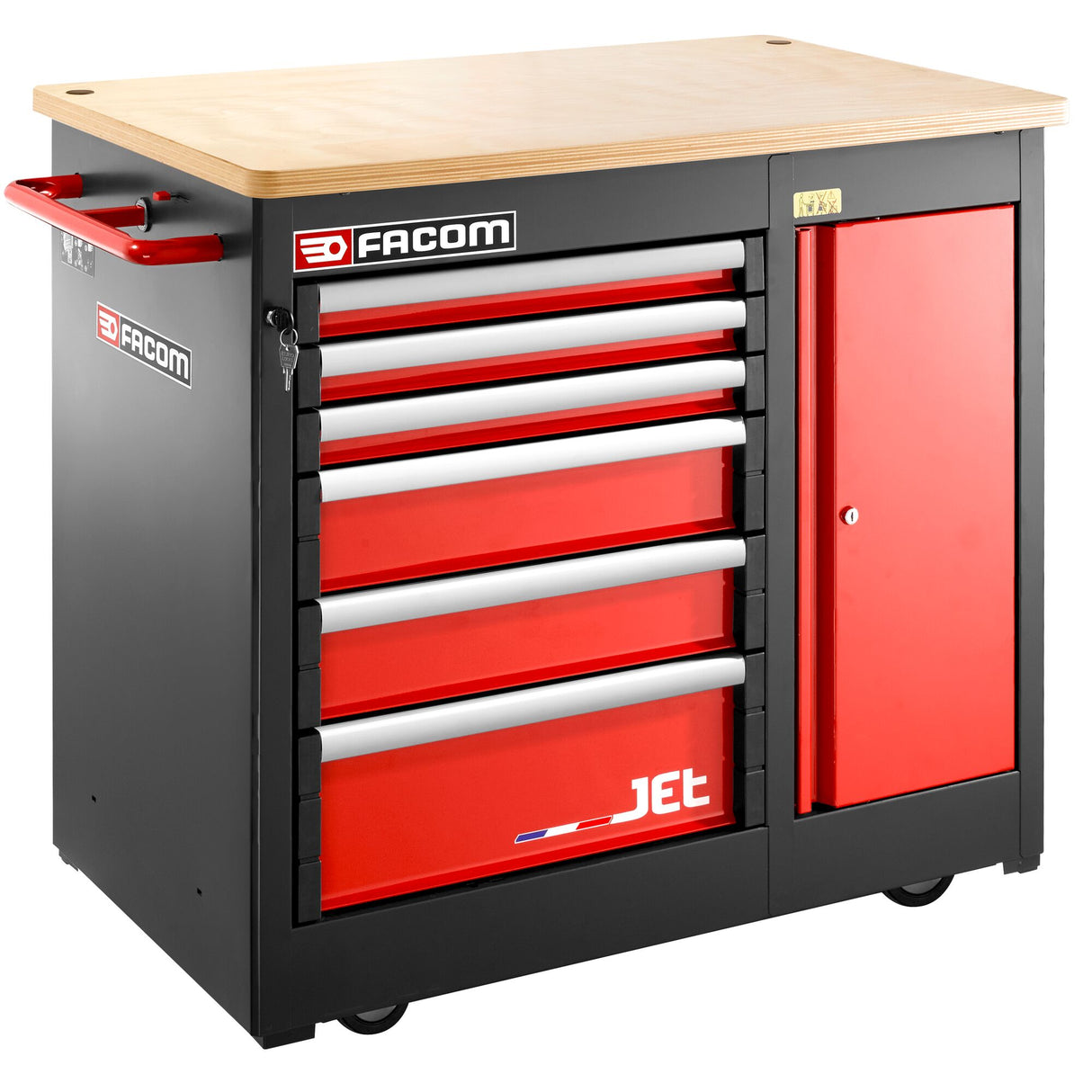 Mobiele werkbank met 6 laden - 3 modules per lade HEAVY DUTY