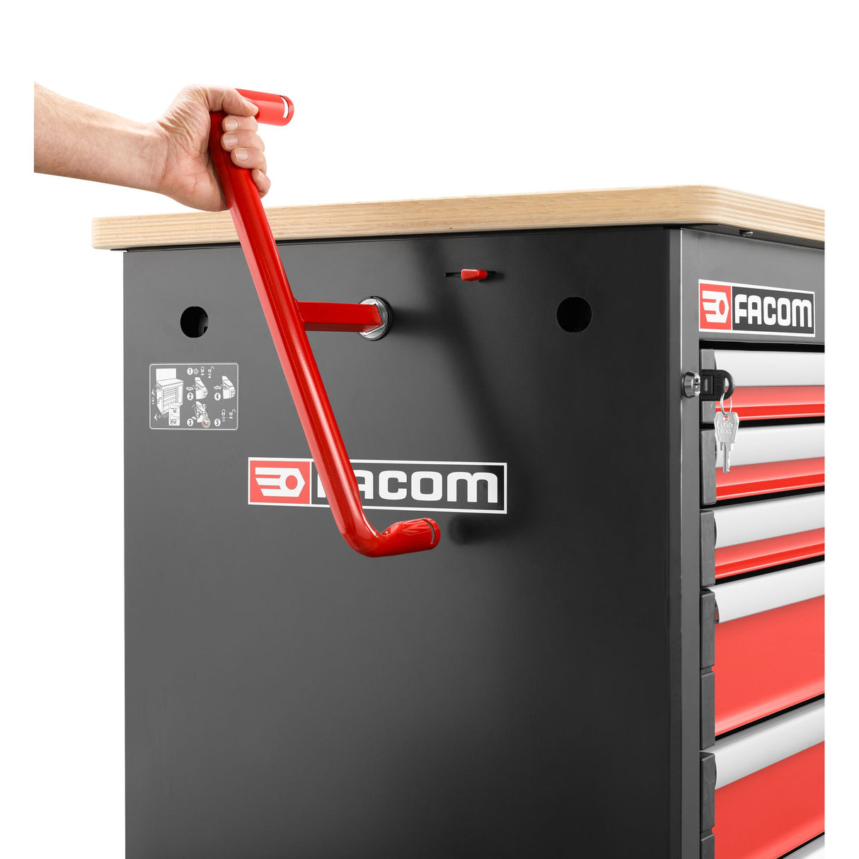 Mobiele werkbank met 6 laden - 3 modules per lade HEAVY DUTY