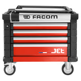 Jet Gereedschapswagen 4 Laden M3 Laag Rood