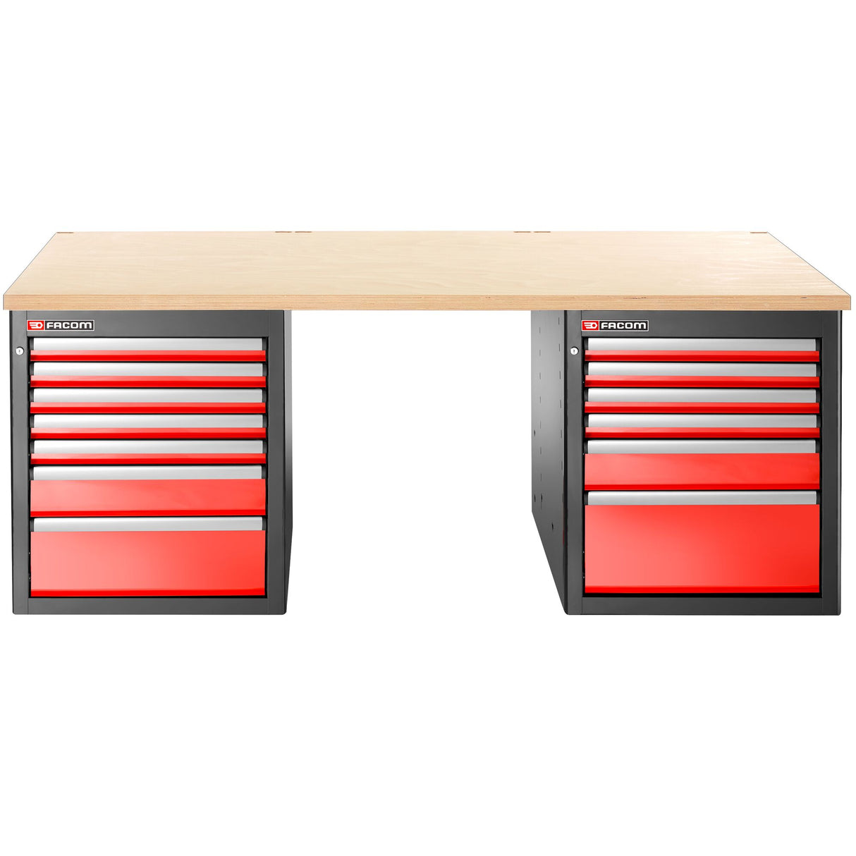 Werkbank 13 Laden, Houten Bovenblad, Laag