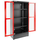 Hoge Kast Met 2 Glazen Deuren