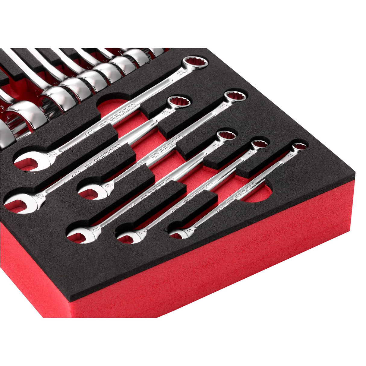 Module 17 Ringsteeksleutels Ogv® Van 6 Tot 24 Mm Op Inlay Van Foam