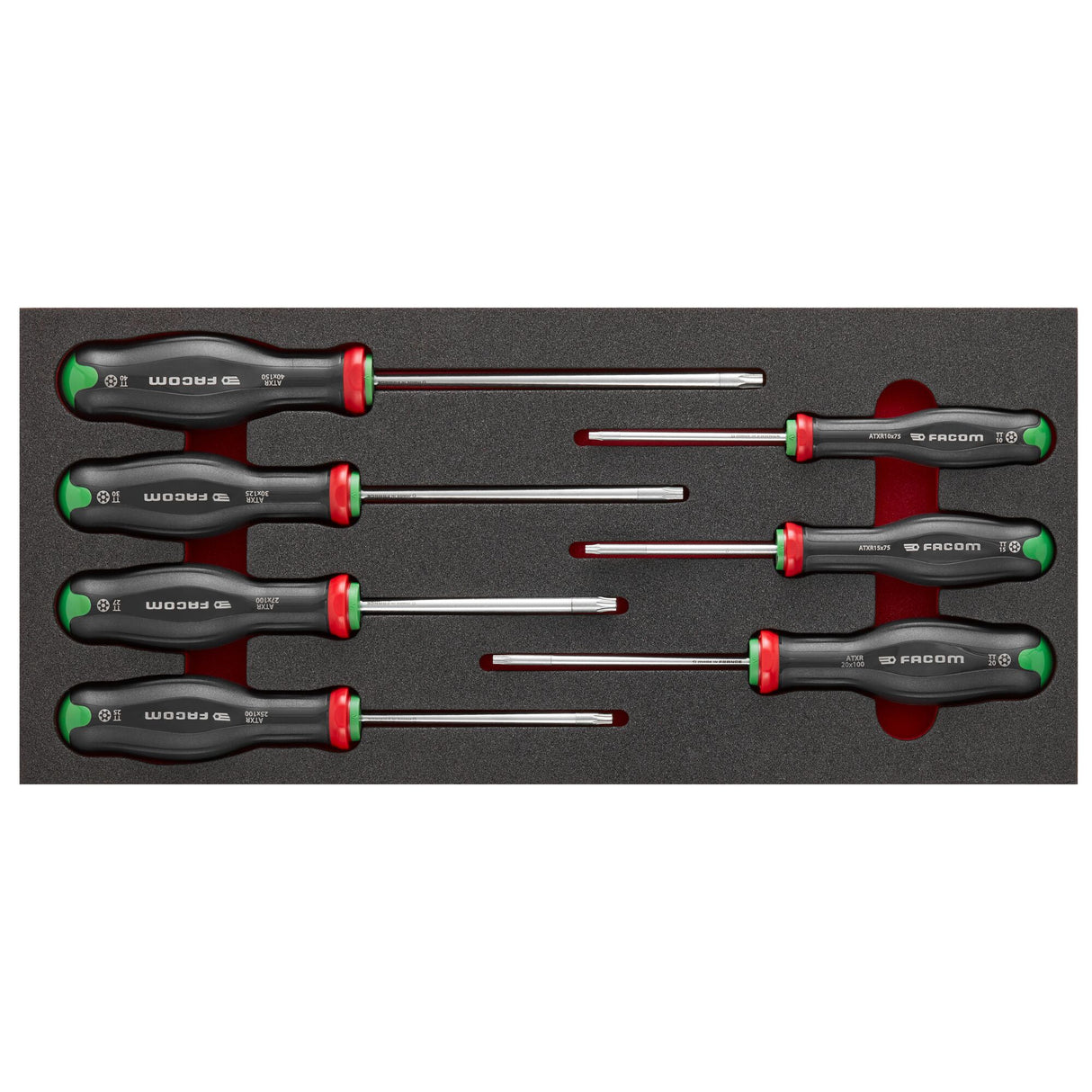 Module 7 Protwist® schroevendraaiers op een inlay van foam