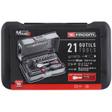 1/4 Socket Set 6Pt Mm R.181 21Pc