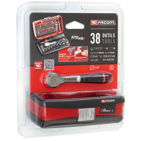 1/4 Socket Set 6Pt 5.5-14Mm R.181 38Pc