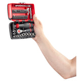 Nano Ultra Compacte Doppenset 1/4" Met Ratel R.360 - 6 Kant