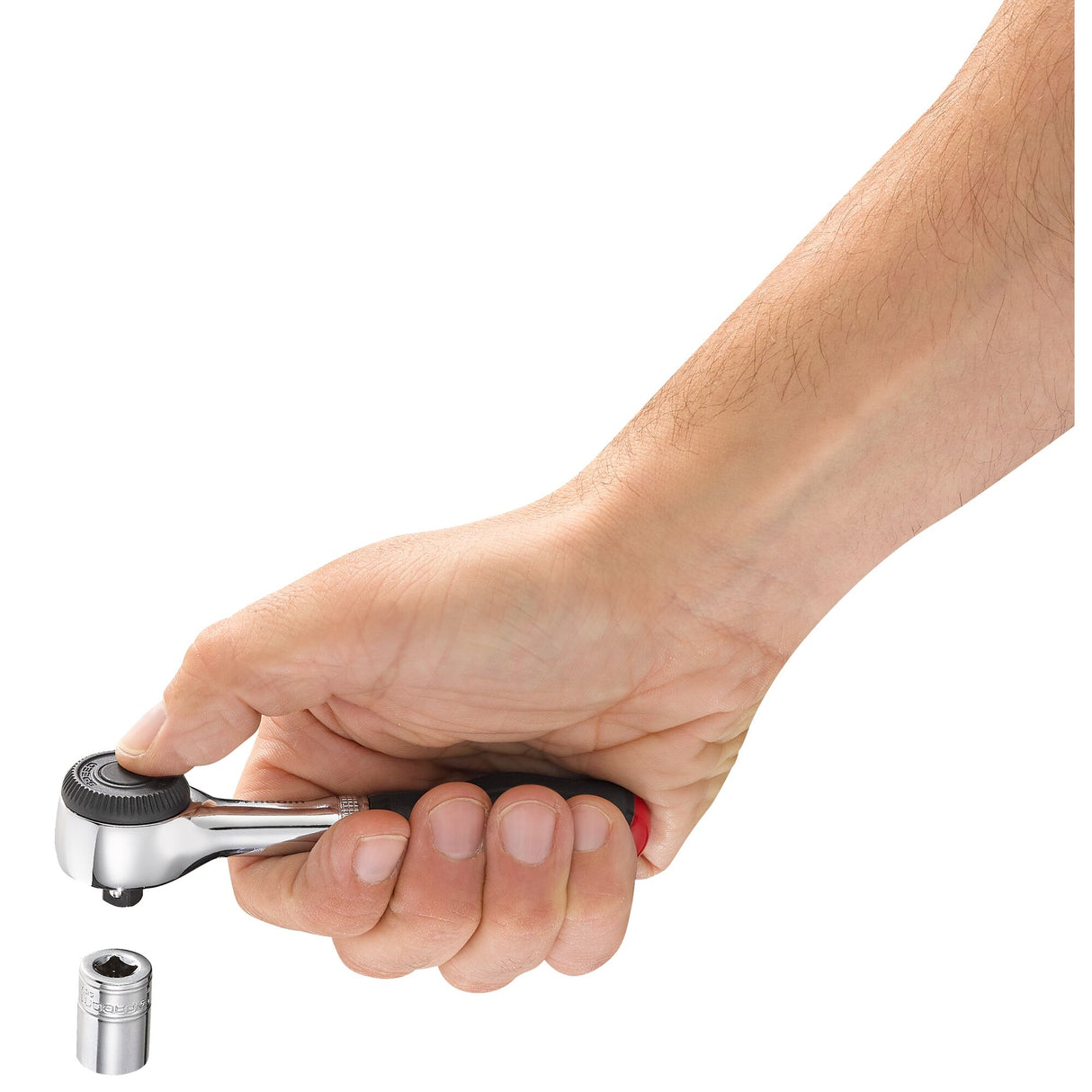Snelle ratel 1/4" met draaiend heft
