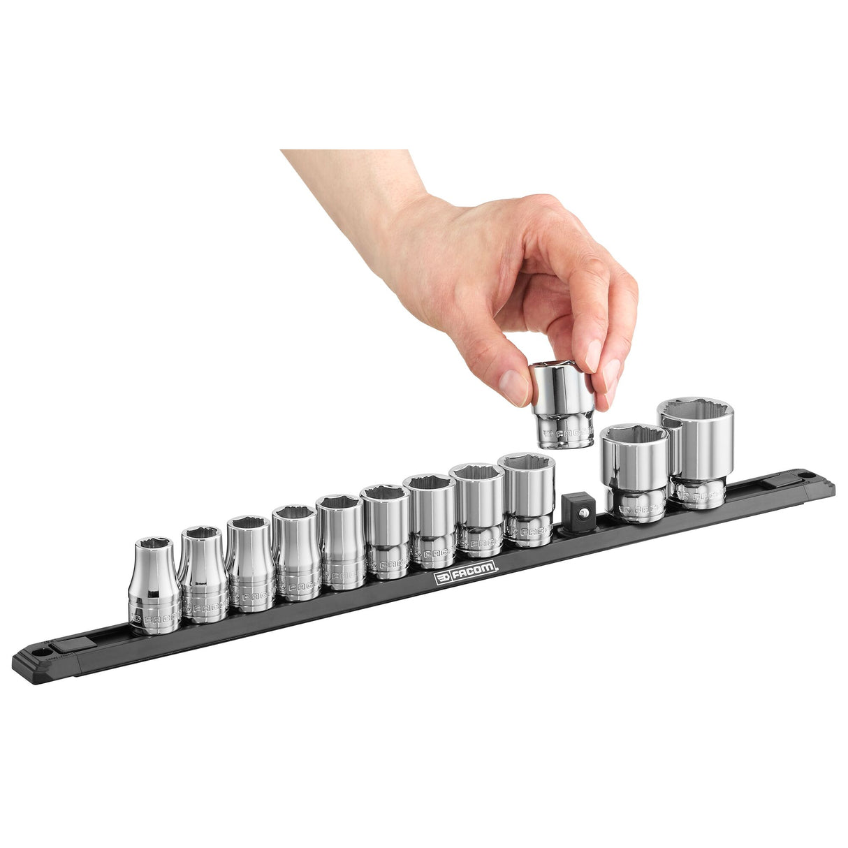 Ogv® Doppen Set 1/2” 6-Kant, 12-Delig Op Rail