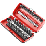 Koffer met bits 1/4" - 31 stuks - R.PE