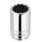 RB - Doppen 1/4" dunwandig 12-kant, inches