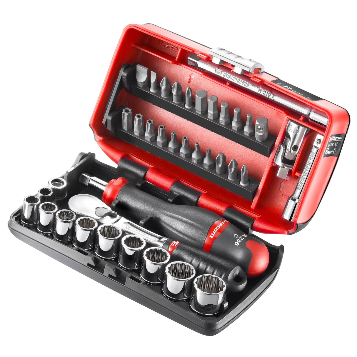 RL.NANO-U2 - Koffer met doppen 1/4"  nano in inches
