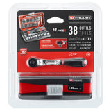 Koffer Met Doppen 1/4" 6-Kant, Metrisch - Rl.Nano1