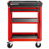 ROLL.UC3S2DM3 - ROLL werkplaatswagen met 3 planken 2 laden M3 rood