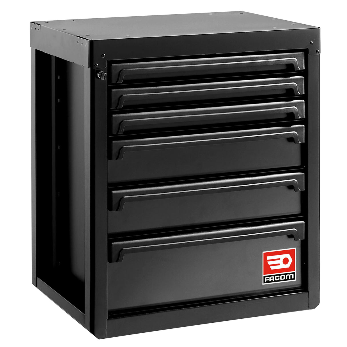Rws2 Zwart Lage Kast Met 6 Lades