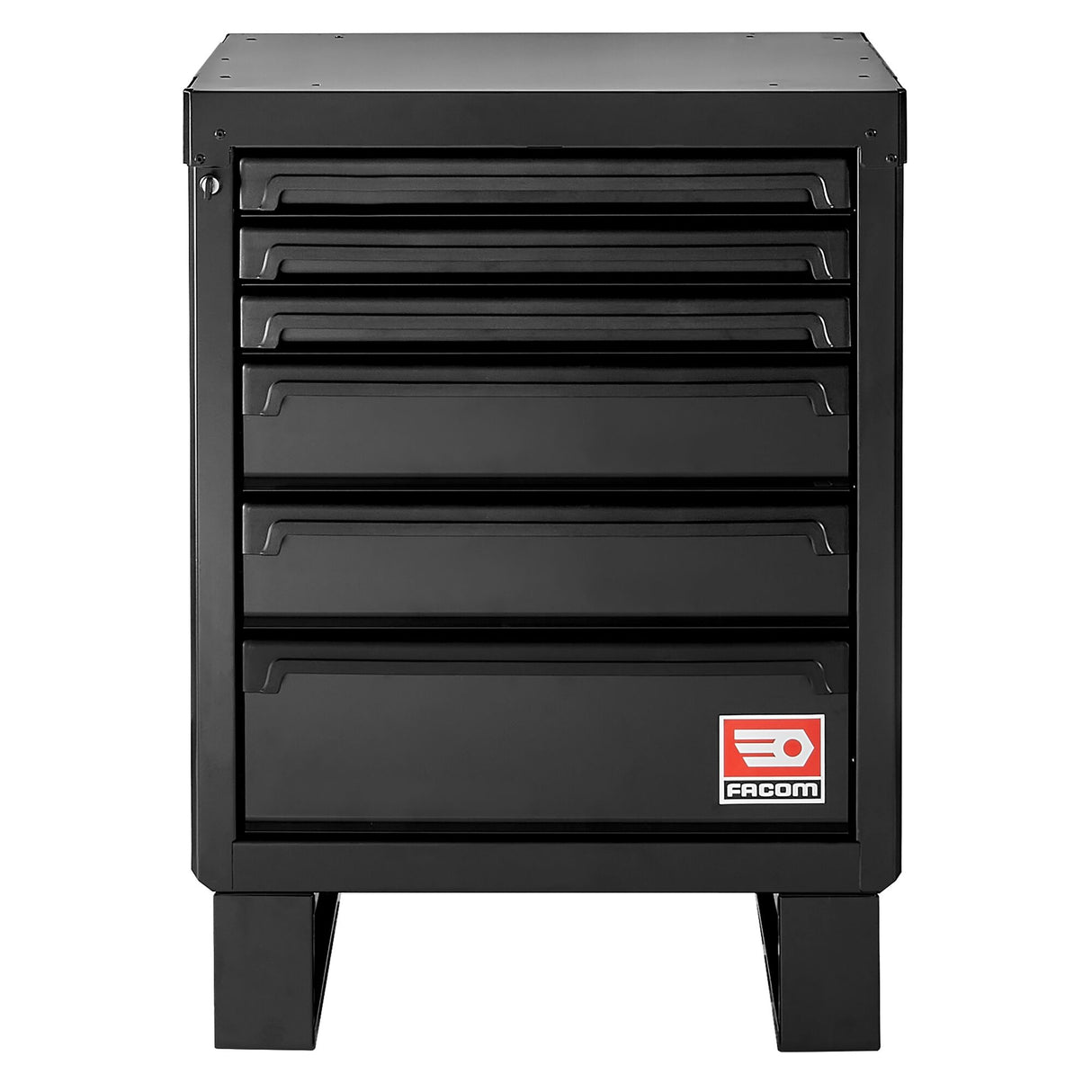 Rws2 Zwart Lage Kast Met 6 Lades
