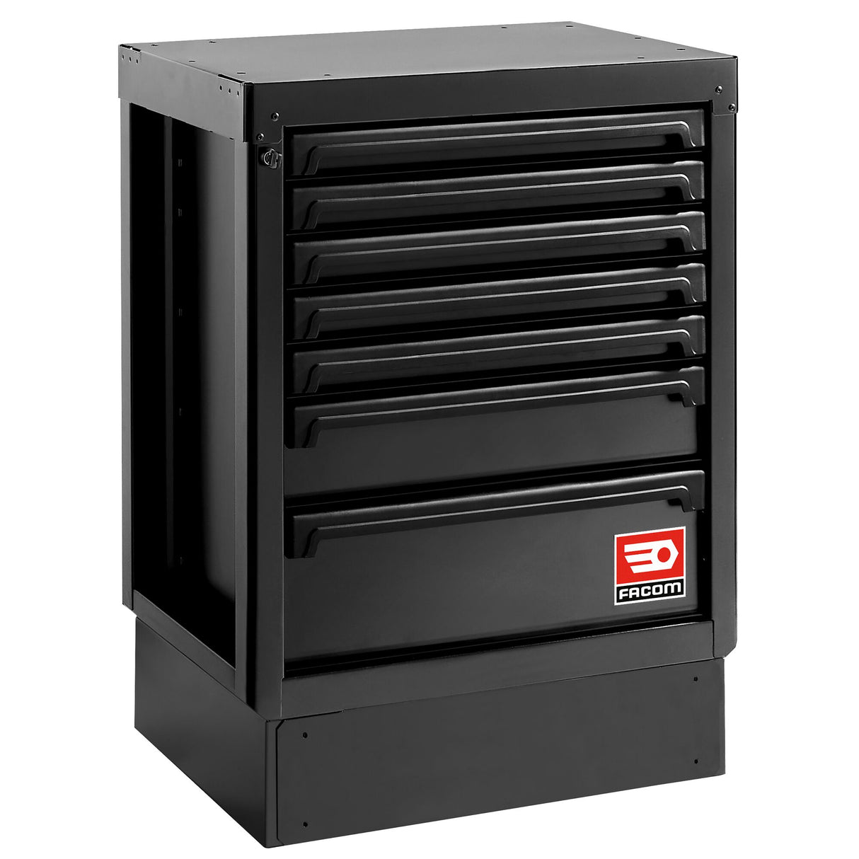 Rws2 Zwart Lage Kast Met 7 Lades