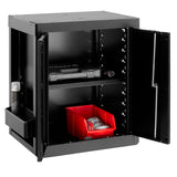 Rws2 Lage Kast Met Zwarte Deuren
