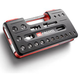 Koffer met verlengbare ratel van 1/2"