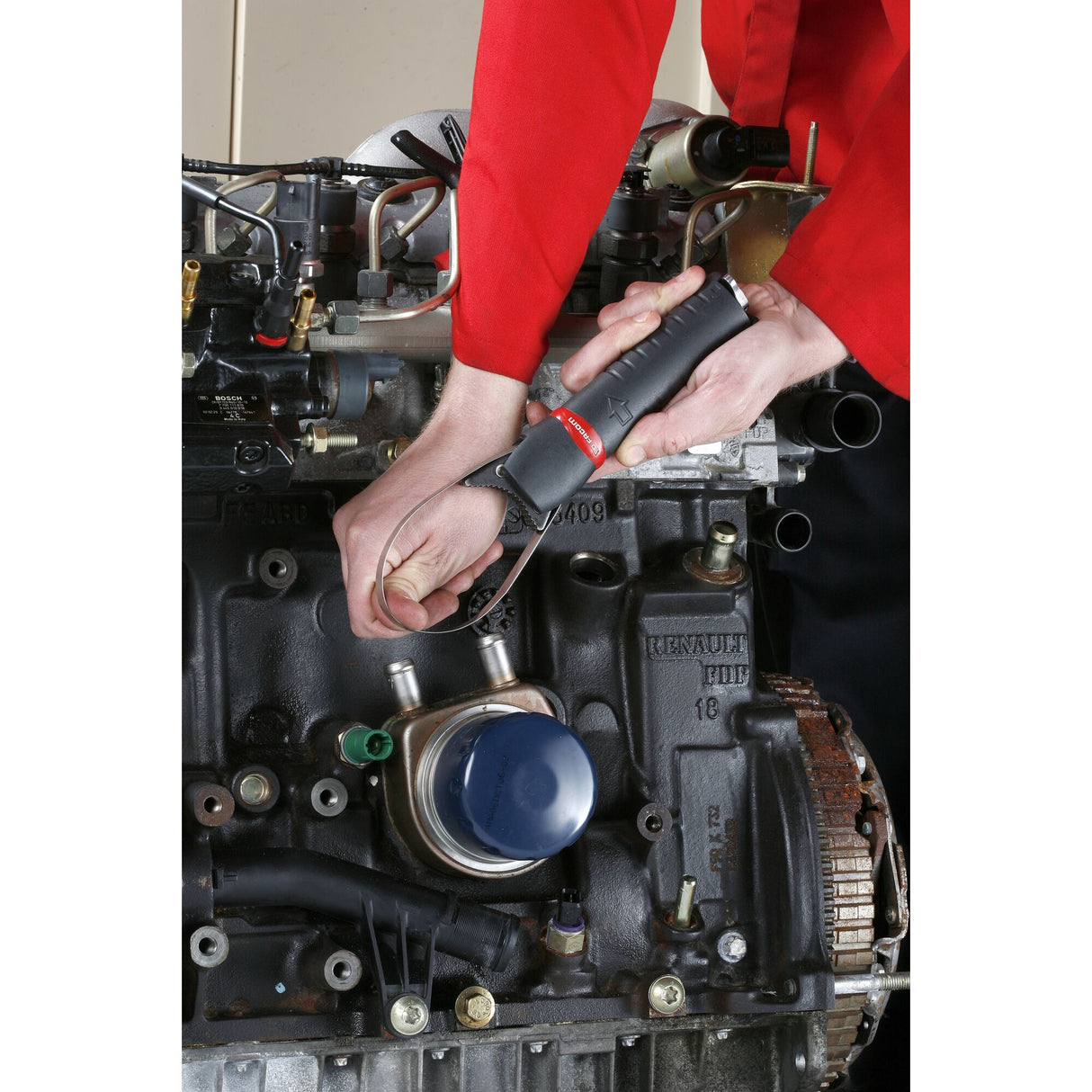 Automatisch bandsleutel voor oliefilters voor personenauto's